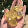 Drop Whole 6pcs Natural citrine tumbled set natural quartz crystals energy stone Reiki healing7299033