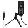 FIFINE K669 Microphone filaire USB avec fonction d'enregistrement pour ordinateur portable PC