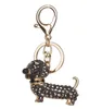 Mode chien teckel porte-clés sac pendentif à breloque clés porte-clés bijoux pour femmes fille cadeau porte-clés bijoux New2423384