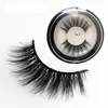 3D nerts zachte valse wimpers 20 mm 10 stijlen Ronde Case 1 Paar Lang dikke kruis Natuurlijke make -up Faux Oogwimpers Extensie YG