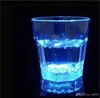 Kolorowe światło LED Light Luminous Cup przezroczysty ośmiokątny kubek plastikowy indukcyjny wodny Tumbler do nocnego klubu bar 4 9jc ff