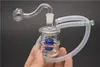 MINI Dab huile verre Rigs Bongs Pipes eau de 10 mm Joint avec bol en verre et tubes en silicone verre interne Vortex Perc bongs