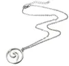 Livraison gratuite 20 pcs/lot tibétain argent Style vague breloques chaîne collier bijoux cadeau bricolage