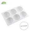 6 Kavitet Half Ball Shape Silicone Cake Mold For Areerts Candy Chocolate Pastries Non-Stick Pans Cakes Decorating Bakeware284b