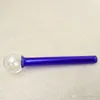 Tubo queimador de unhas de óleo de vidro de 10 cm Tubo colorido de pirex Cachimbos para fumar erva de tabaco