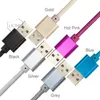 Type C nylon gevlochten micro USB -kabels opladen Synchronisatiegegevens Duurzaam Snel oplaadlader Cord voor Android V8 smartphone