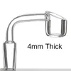 Quartz Banger Thermique Banger Long Cou 4mm D'épaisseur Quartz Banger Nail Mâle Femelle 10mm 14mm 18mm pour Verre Oil Rigs 682