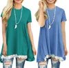 Kobiety T-shirt Lato Krótki Rękaw T-Shirt Plus Size Luźne Kobiety Topy Koronki XXL Tshirt Tanie Chiny Odzież 10 Kolory