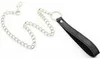 Låsning Krage med O Ring, Läder Neck Choker Collar Restraint, Neck Bondage Harness, BDSM Sex Leksaker Y18102405