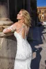 Glamouröse neueste Meerjungfrau-Brautkleider, exquisite Spitzenapplikationen, Illusion, lange Ärmel, bodenlang, Vintage-Brautkleider, Hochzeit, D241S