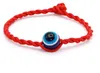 50 PCS/lot mode fil rouge chaîne bleu mauvais œil Bracelet chanceux rouge à la main corde Bracelet pour femmes hommes bijoux amant