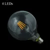 E26 E27 LED Bulbo 110/220 / 240V Edison Candle Light G80 G95 G125 Lâmpada de vidro transparente para luminária de candelabro de pingente retrô