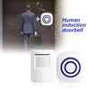 Campanello digitale wireless con sensore di movimento professionale con sensore PIR Rilevatore a infrarossi Allarme a induzione Campanello per porte Sicurezza domestica