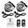 ACCEWIT 2 Pçs / set Luz Do Feriado 3 Modos de Controle RGB LED Efeito de Festa Bola de Discoteca Iluminação de Palco Luz de Casamento Profissional Lâmpada de Casamento