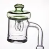 Dual Directional Airflow Glass Carb Cap Fit OD: 25mm Flat Top Nail Spinner Cap Two Legs Terp Pearl Dab Rig 767