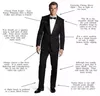 Embroidery Full Black Mens Morning Tailcoat Three Pieces (Jacket+Pant+Vest) Formal Business Tuxedos Office Costume Bridegroom Clothing Set