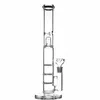 hookah glass Honeycomb Bongs triple honeycombs percolater 5mm thick tube water bong 16 inches big