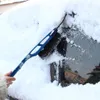 2-em-1 carro raspador de gelo Removedor de neve pá escova janela windscreen pára-brisa de deicing limpeza ferramenta de raspagem