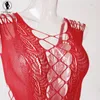 ALINRY Hot Sexy Lingerie Hot Mesh Hollow Baby Doll Dress Erotic Lingerie Black Red Women sexy costumes cotton sexy underwear S918