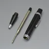 new arrival whole black metal mini ballpoint pen school office stationery luxury Writing pocket refill pens Gift5291249