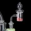 Assorted Color Glass Bubble Carb Cap Smoke OD 33mm Fit Quartz Banger Nails with 25mm 30mm Bowl Dab Rigs Bongs