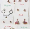 Fashion Top Quality New 30 pairs Diamond Earrings Pearl Earrings Buckle Jewelry For Women Wedding Earrings Stud Mixed Styles Pair HJ197