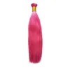 Human hair for braiding bulk no attachment Bundles 100g Straight Pink human braiding hair bulk