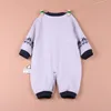 Novas Crianças Pijamas Baby rompers recém-nascido roupa do bebê manga comprida roupa interior de algodão traje Meninos Meninas macacãozinho Outono Inverno