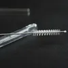 Drinking Stainless Steel Straw Brush Metal Reusable Cocktail Drinking Straw Cleaner Brushes Nylon Brush For Straw