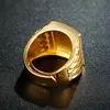 Punk Rock Eagle Men 39s Anello di lusso in oro di lusso Riesimibile a 711 Gioielli per dita non Fade mai6168508