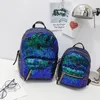 2018 Mãe E Filha Sacos De Harmonização Bonito Zipper Completa Lantejoulas Mochila Coreano Moda Viagem Ombros Saco Tamanho Livre Para Meninas 4 Cores