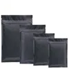 أكياس بلاستيكية سوداء مايلر الألومنيوم احباط زيبر حقيبة لتخزين المواد الغذائية على المدى الطويل وحماية المقتنيات SN1683 الجانب اثنين من اللون