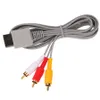 1.8m Audio Video AV-kabel Game Console Composiet 3 RCA Videokabel Koord Draad Hoofd 480P Hoge kwaliteit voor Nintendo Wii-console