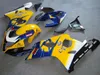 Högkvalitativt FARING KIT för SUZUKI GSXR600 GSXR750 04 05 K4 Eftermarknad GSX-R600 / 750 2004 2005 Blue Yellow White Fairings Set VF11