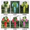 Wedding Decoration Artificial Flower 110cm Elegant Silk 7 color Wisteria Vine Rattan for Centerpieces