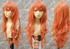 32 "One Piece Nami Orange Big Wave Hair Cosplay Peruka