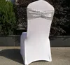 Pullu Organze Sandalye Sashes Bant Düğün Kapakları Kravat Yedekler Sahne Ilmek Sandalyeler Kanat Tokalar Kapak Geri Hostel Trim Altın Gümüş SN1311