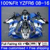 Injection pour YAMAHA bleu brillant nouveau YZF600 YZFR6 08 09 10 11 12 YZF-600 234HM.7 YZF 600 R 6 YZF-R6 YZF R6 2008 2009 2010 2011 2012 Carénages