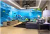 3d wallpaper foto personalizzata di seta Fantasy Underwater World Theme Pavilion Space Contesto 3d murales per pareti 3 d tessuto di stampa