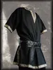 Średniowieczne renesansowe kostiumy dla mężczyzn Tunika Noblema Viking Arystokrata Chevalier Knight Halloween Cosplay Cosplay 2550s