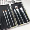 BB Silver Travel Makeup Щетка Set Limited Edition 7-PCS On-Go Cosmetics Beauty Tools