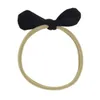 Hot sale children elasticity hair band rabbit ears shape hair accessories little baby solid color head rope T3G0034