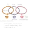 3pc/Set Tree of Life Barmarmbanden Oostenrijkse steentjes Goud zilveren Rose 3 kleur elastische kettingbangle voor vrouwen mode -sieraden geschenk