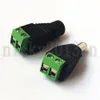 Conector DC macho fêmea adaptador de plugue 2,1 mm 5,5 mm verde para módulo LED de 12 V 24 V faixa de luz