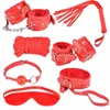 BDSM Bondage Extreme Restraints Housewife 7 In 1 Sex Play Kit Faux Leather Fetish Wrist Ankle Cuffs Sex Toys for Couples GN33230503588269
