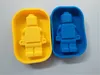 Foodgrade Siliconen Lego Schimmel Super Grote Robot Lego Cake bakvorm DIY Fondant Taart Decoreren Gereedschappen voor keuken eetkamer bar220i