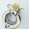 Bdsm penis ring cock ringen rvs scrotum hanger met slot penis ring kuisheidsapparaten bal brancard testikel cock ring seksspeeltje