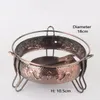 Metal álcool forno fogão acobreado dragão cozinhar espírito queimador ficar acampamento portátil de aquecimento por atrito hotpot buffet quente titular fondue piquenique