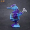 6 inch hookah wholesale silicone bubbler smoking hand pipes mini silicon dab rig oil rigs unbreakable glass oil burner pipe