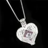 925 argent Sterling choisissez une perle Cage plume aile coeur beauté médaillon pendentif collier Boutique dame cadeau K988